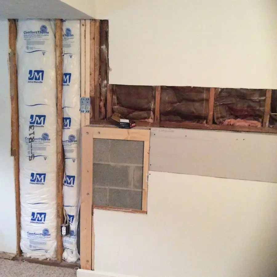Wall insulation replacement during Structural Drying in Willard